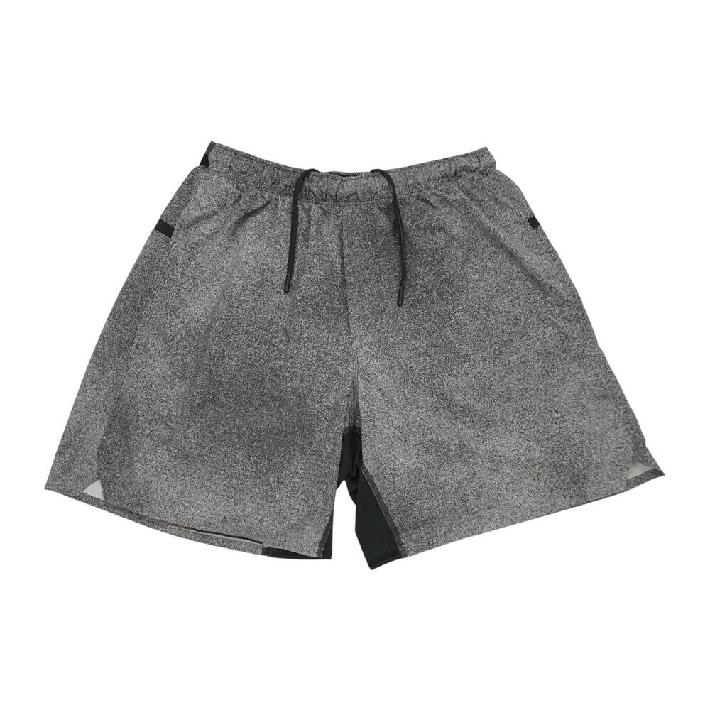 Lululemon T.H.E Shorts Medium M Mens Gray 7" Inseam Lined Pace Breaker Running